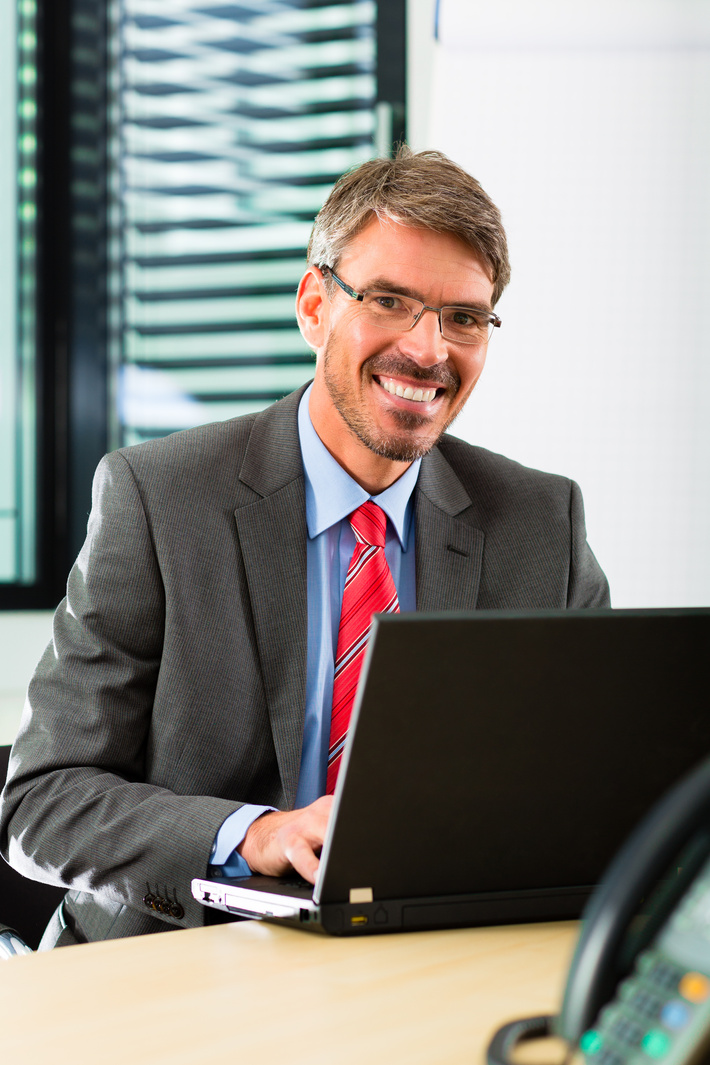 Businessperson with Laptop